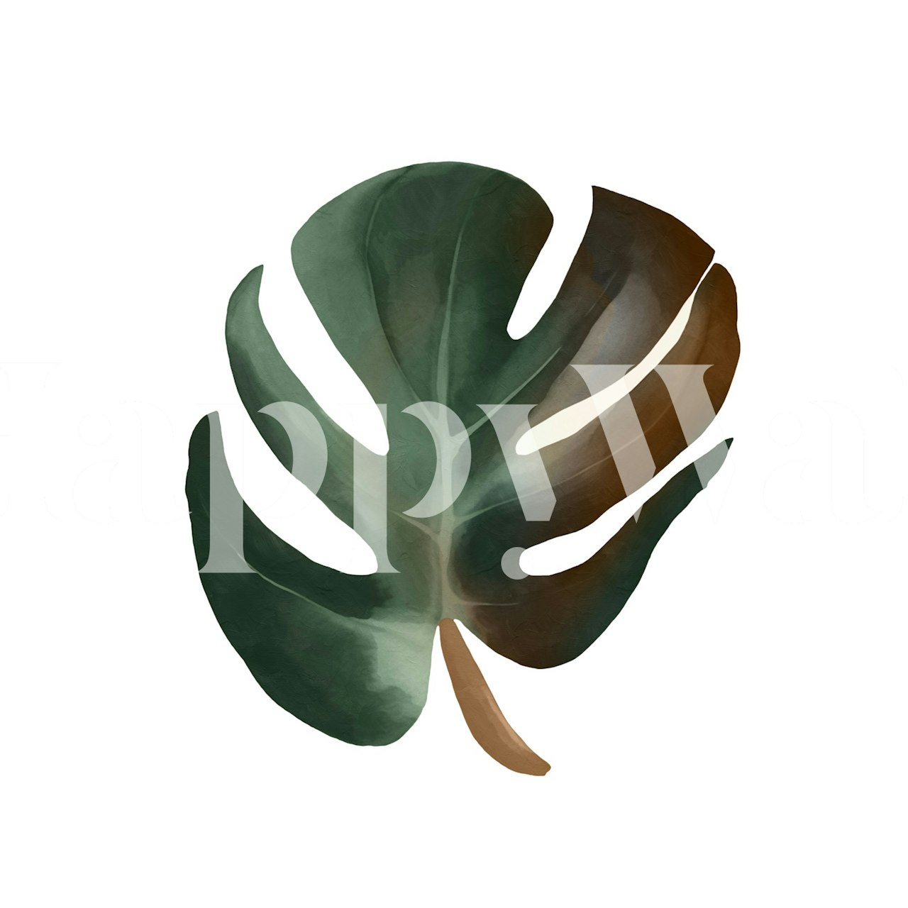 Botanical Monstera Elegance tapet i ett rum