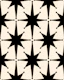 Atomic Stars Midcentury Black Cream Pattern