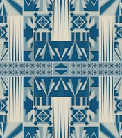 Art Deco Teal Beige wallpaper