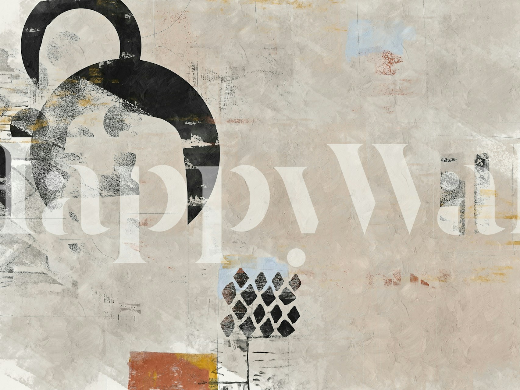 Tapeta Abstract Artistry Decor w pokoju