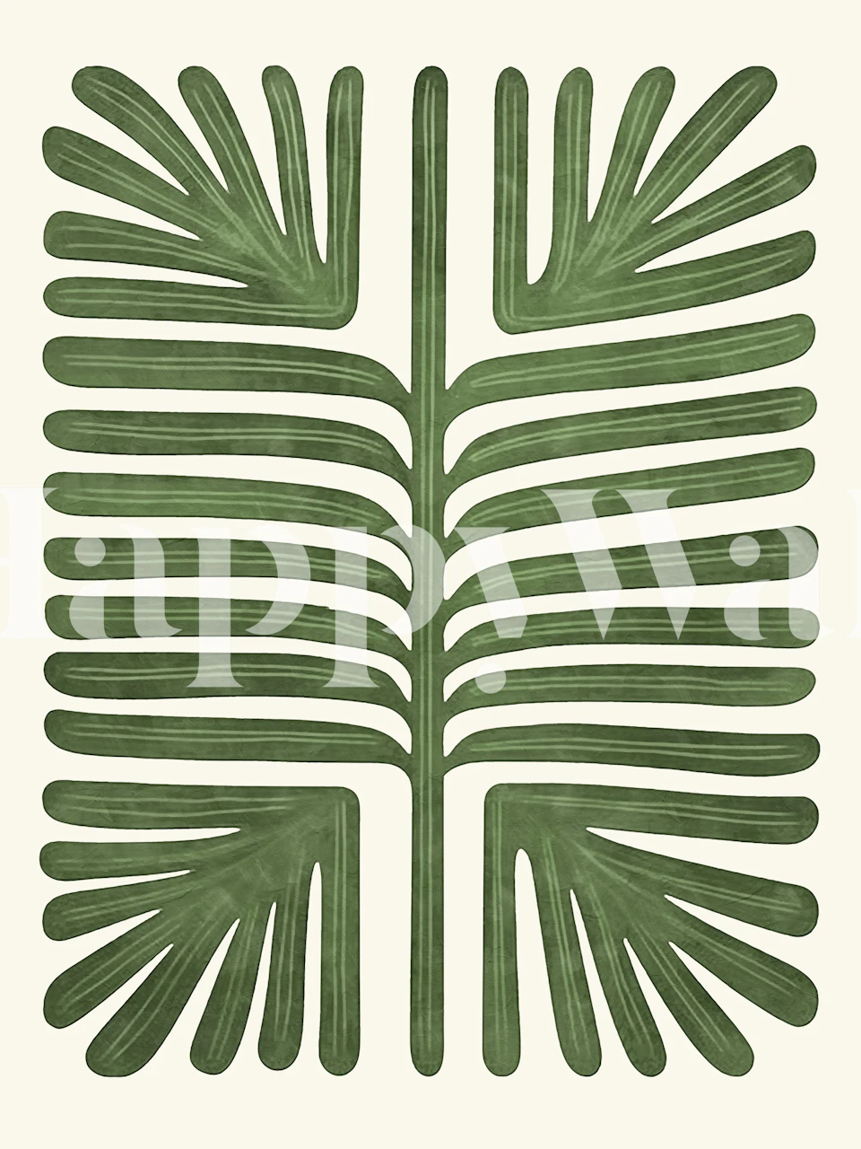 Botanical Garden Flair wallpaper in a room