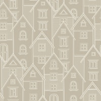 Rooftops Artistry Beige behang