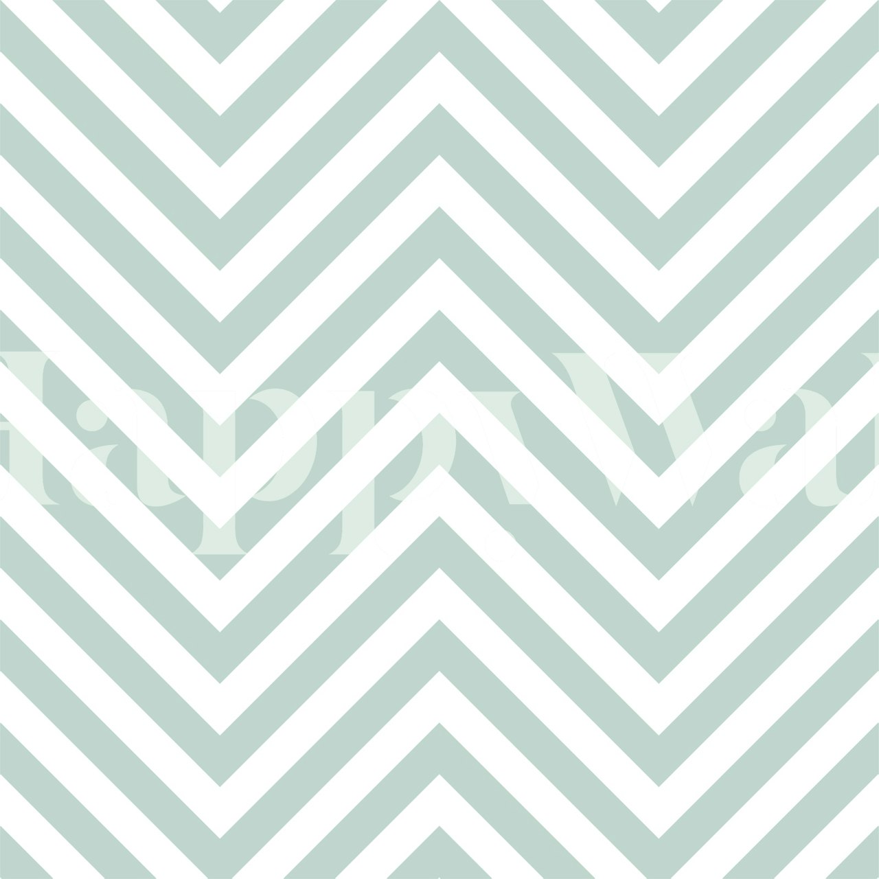 Mint Chevron wallpaper v stylovém pokoji