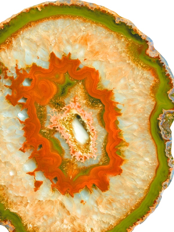 Orange Green Agate 1