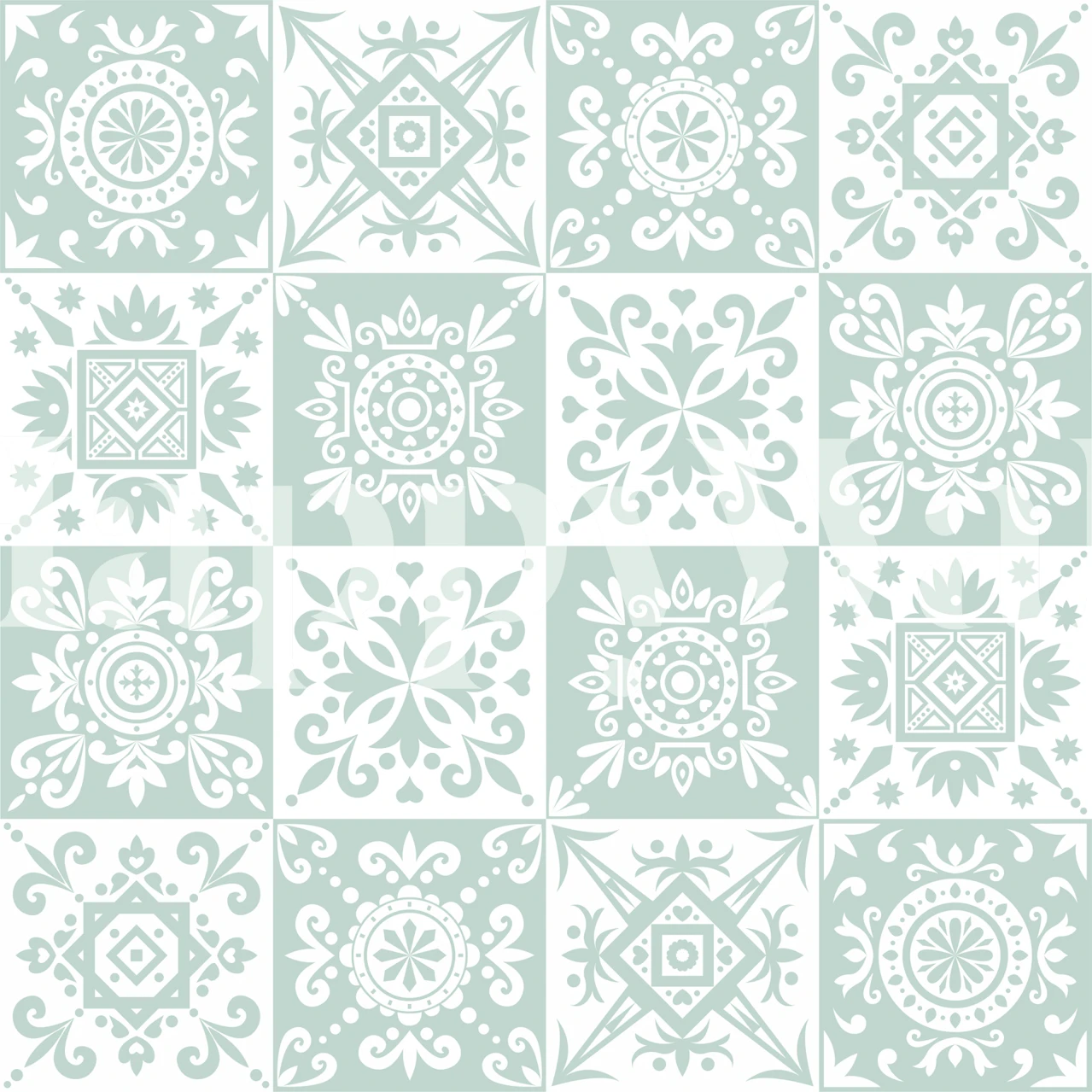 Tapeta Timeless Geometric Elegance v místnosti