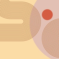 Abstract Curves and Dot wallpaper