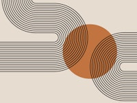 Minimalist Wavy Lines wallpaper