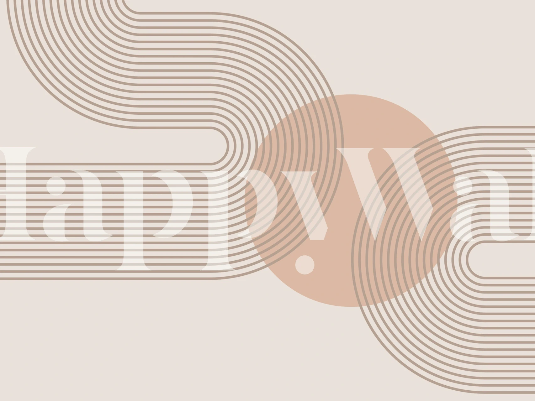 Sunset Symmetry wallpaper in a room