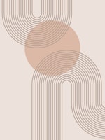 Retro Sun Arch tapete