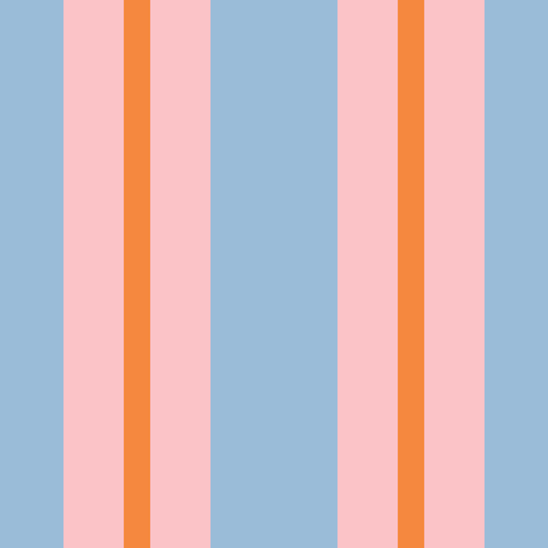 Stripes in Stripes Pastel Blue Pink Orange