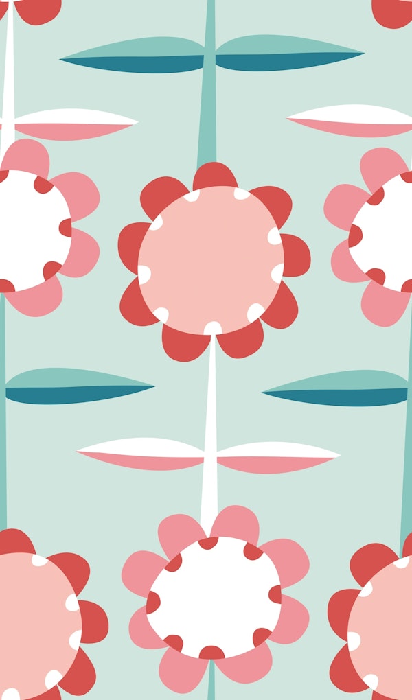 Blossom Mint Retro Chic