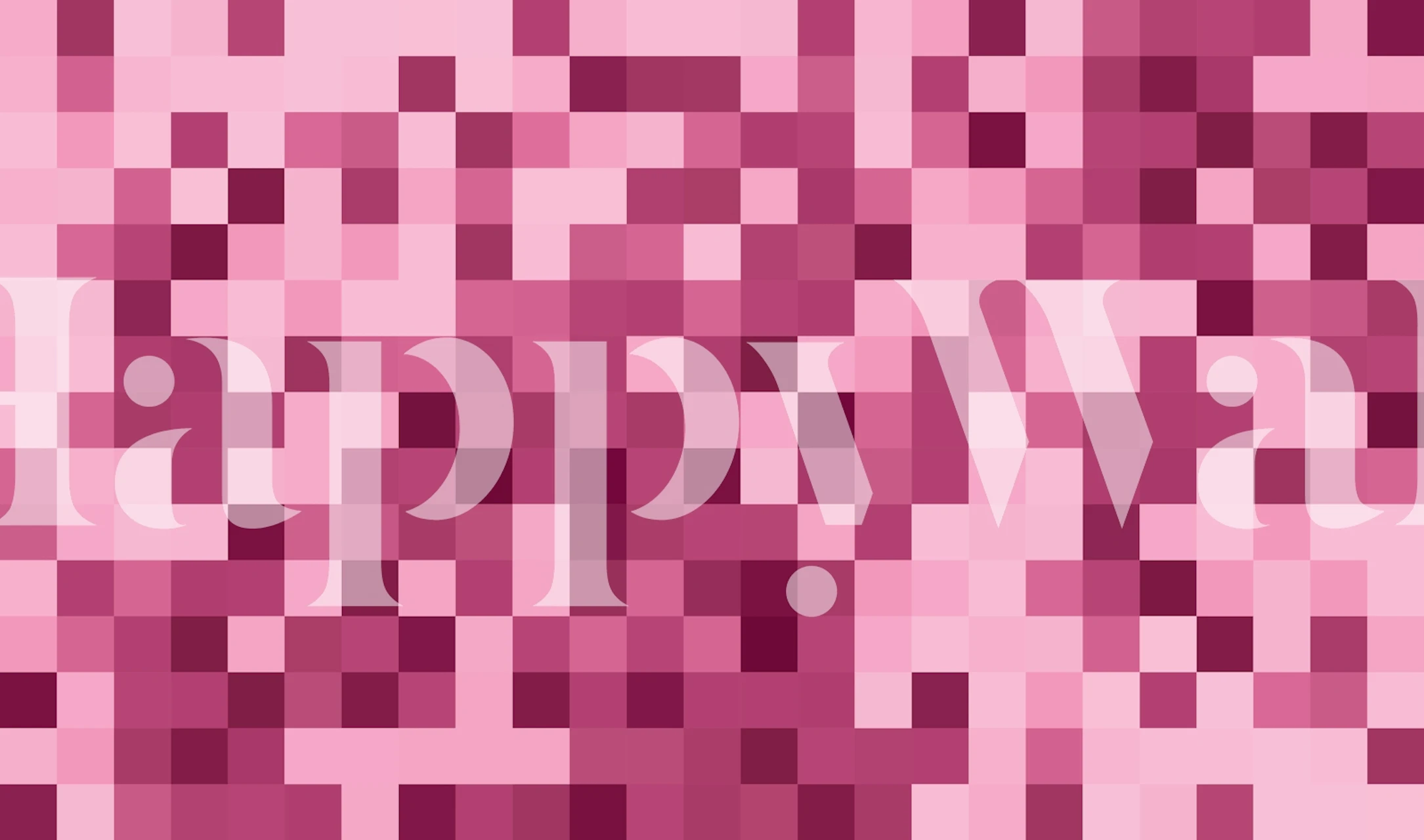 Papier peint Contemporary Pixel Mosaic dans une pièce