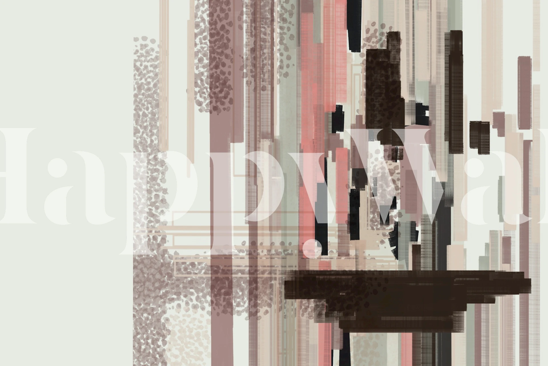 Urban Cruising wallpaper design in a room