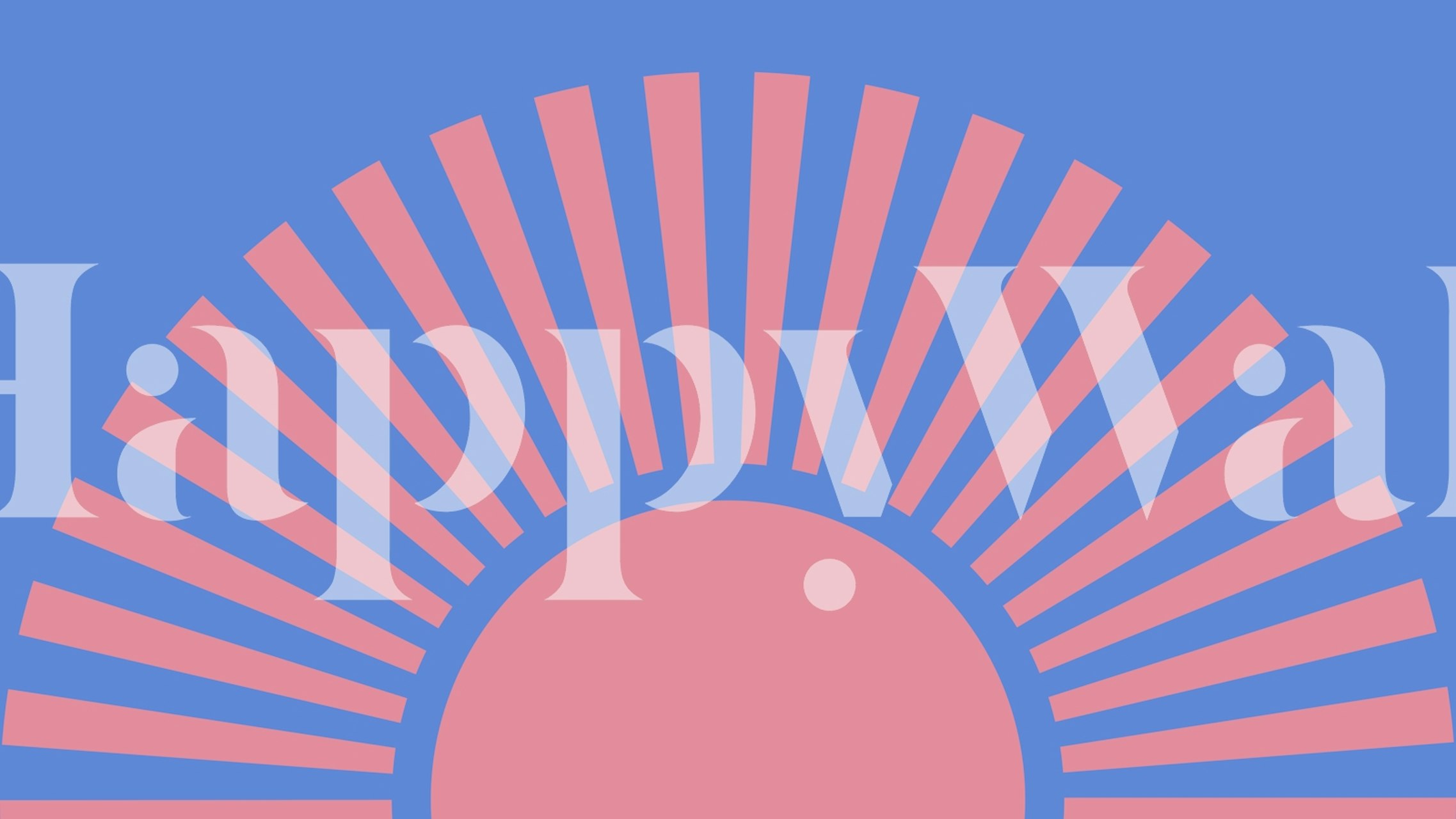 Radiant Sunrise Abstract tapet i et rom