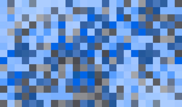 Azure Pixel Mosaic