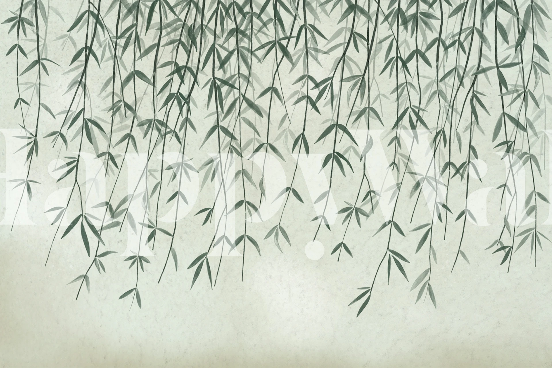 Willow wallpaper displayed in a room