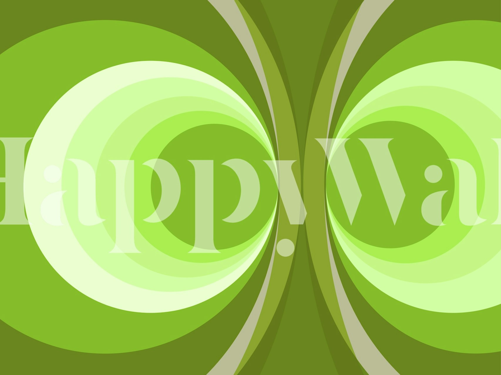 Grøn virveltapet i et rum