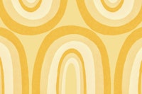 Warm Yellow Boho Rainbow Art tapete