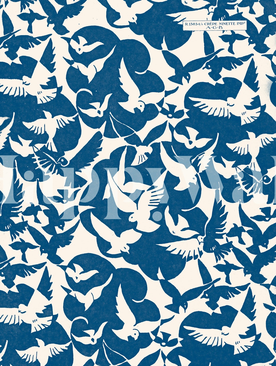 Tapeta Flock of Birds v stylovém pokoji