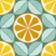 Geometric Citrus Fruit
