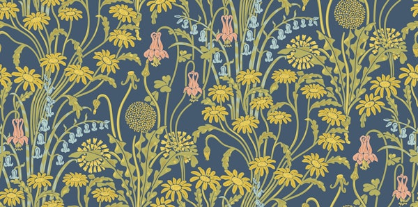 Victorian Meadow 3 on Deep Space Sparkle