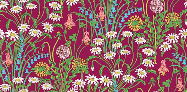 William Morris Meadow 6 on Violet-Red