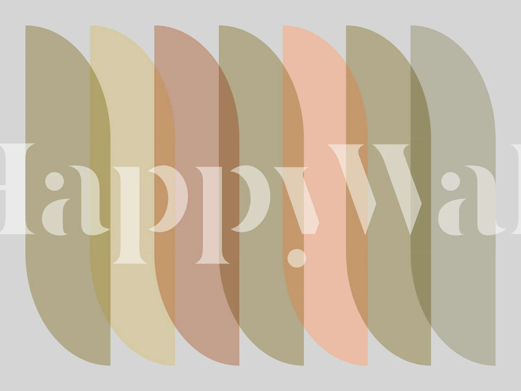 Geometric wallpaper in muted peach, brown and beige colors, modern style