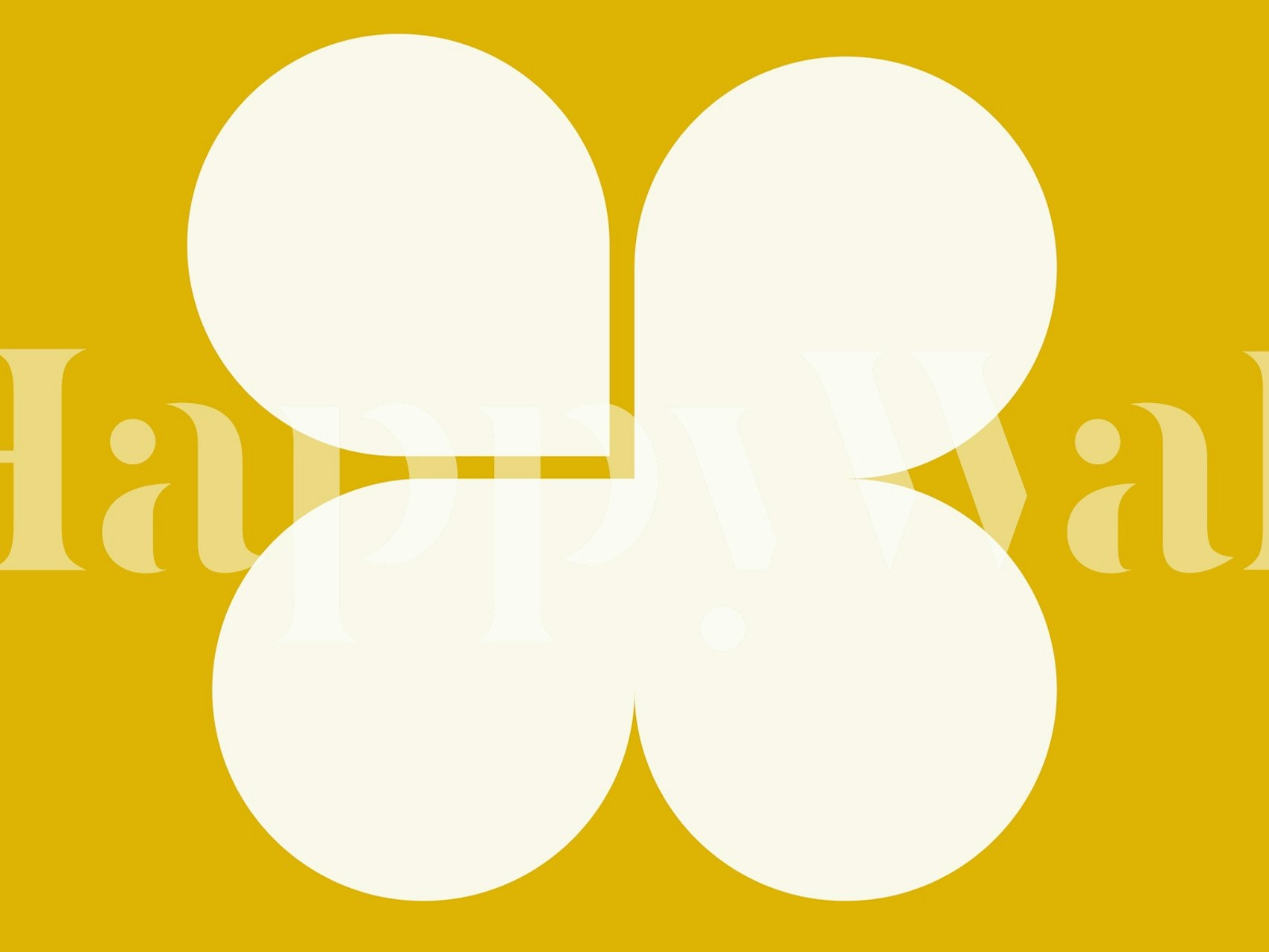 Diseño de papel tapiz Bold Geometric Forms en una habitación