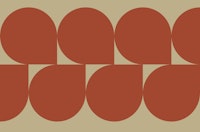 Crimson Semicircles Decor carta da parati