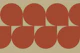 Crimson Semicircles Decor