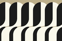 Bold Monochrome Waves wallpaper