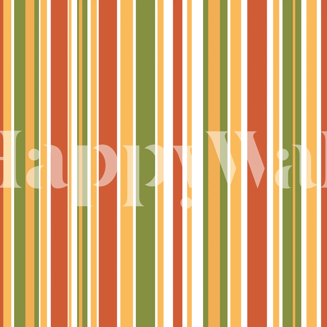 Retro Stripes 50s 60s 70s Vertical Pattern Wallpaper