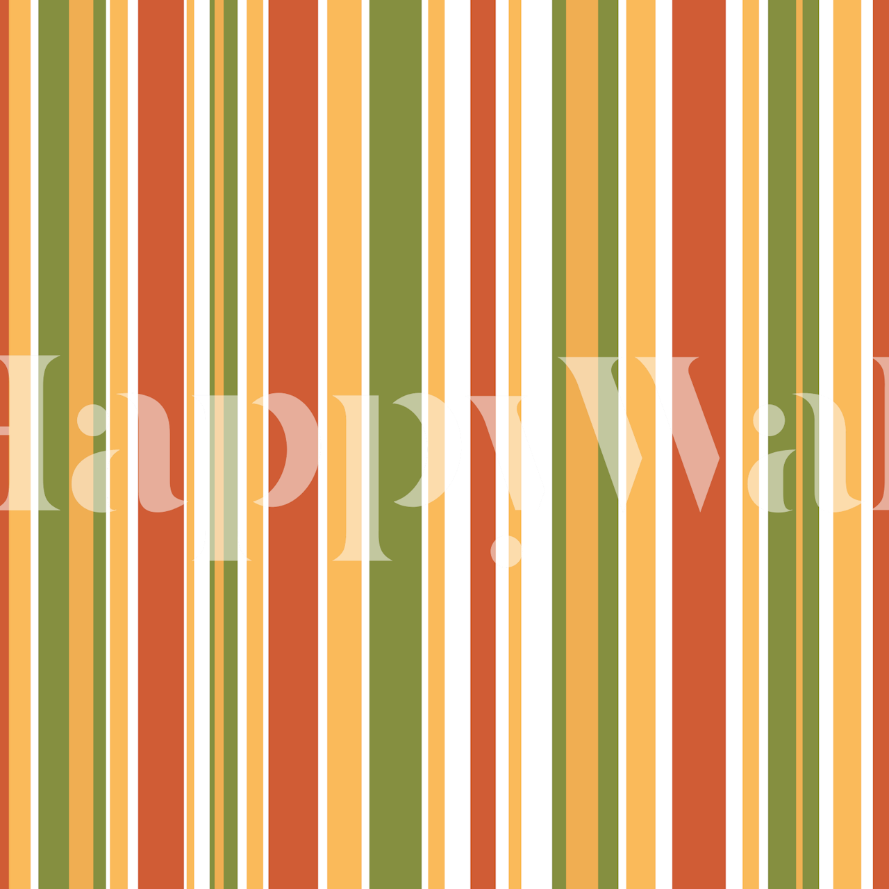 Retro Stripes 50s 60s 70s Vertical Pattern Wallpaper