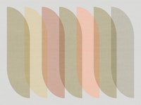 Modern Pastel Curves wallpaper