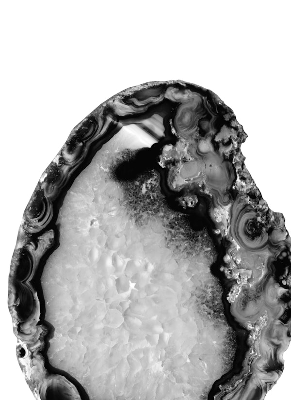 Gray Black White Agate 3