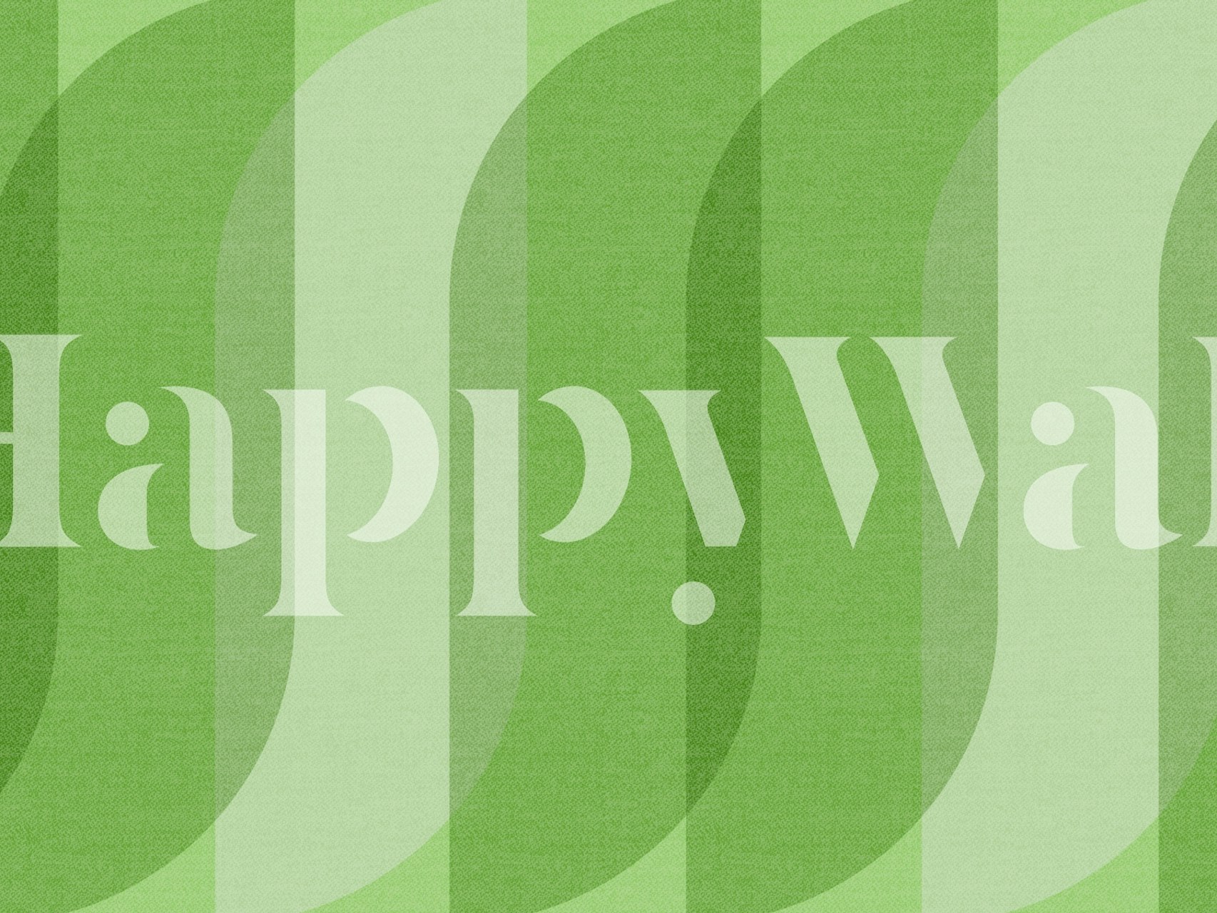 Soothing Green Curves tapetti huoneessa