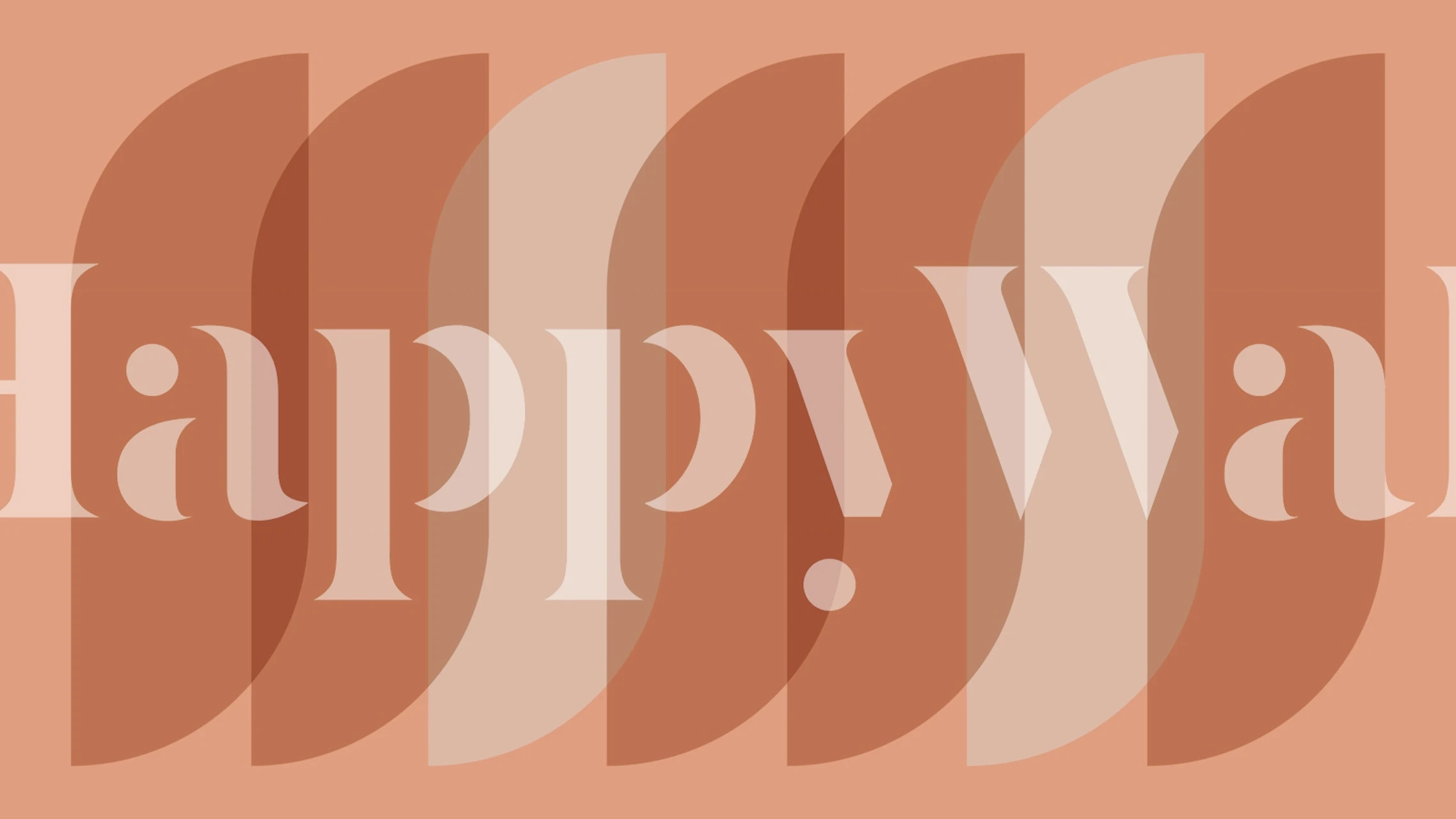 Geometric terracotta arches pattern wallpaper