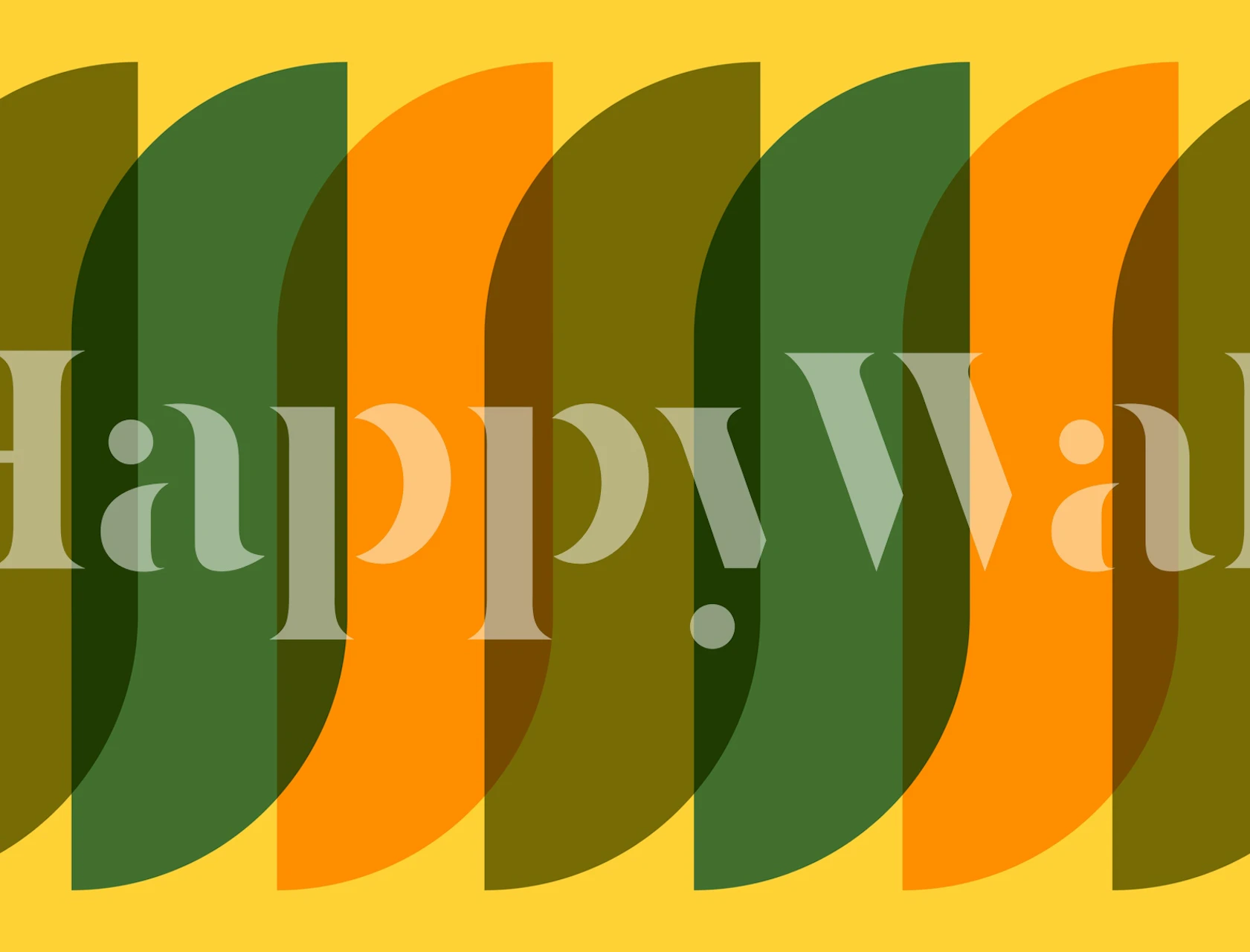 Autumn Hues Arcs wallpaper in a room