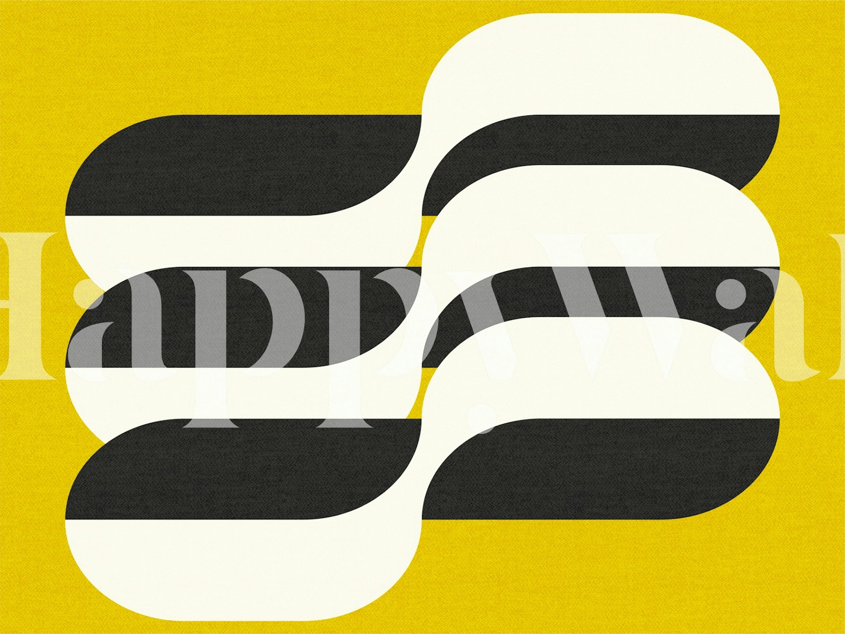 Contemporary Wave Forms tapeta v pokoji