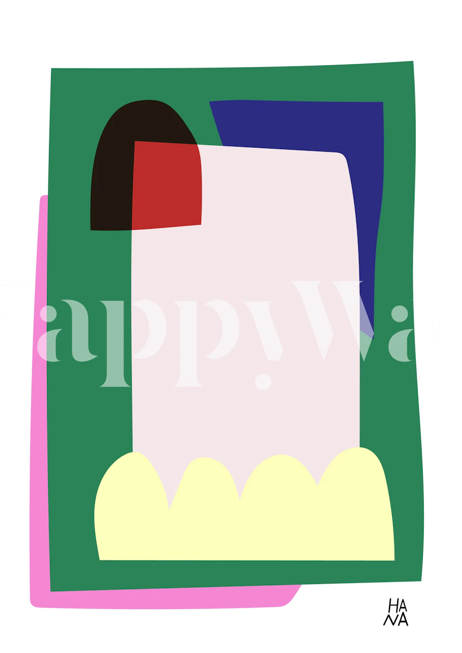 Papel de parede Collage No 10 em um quarto