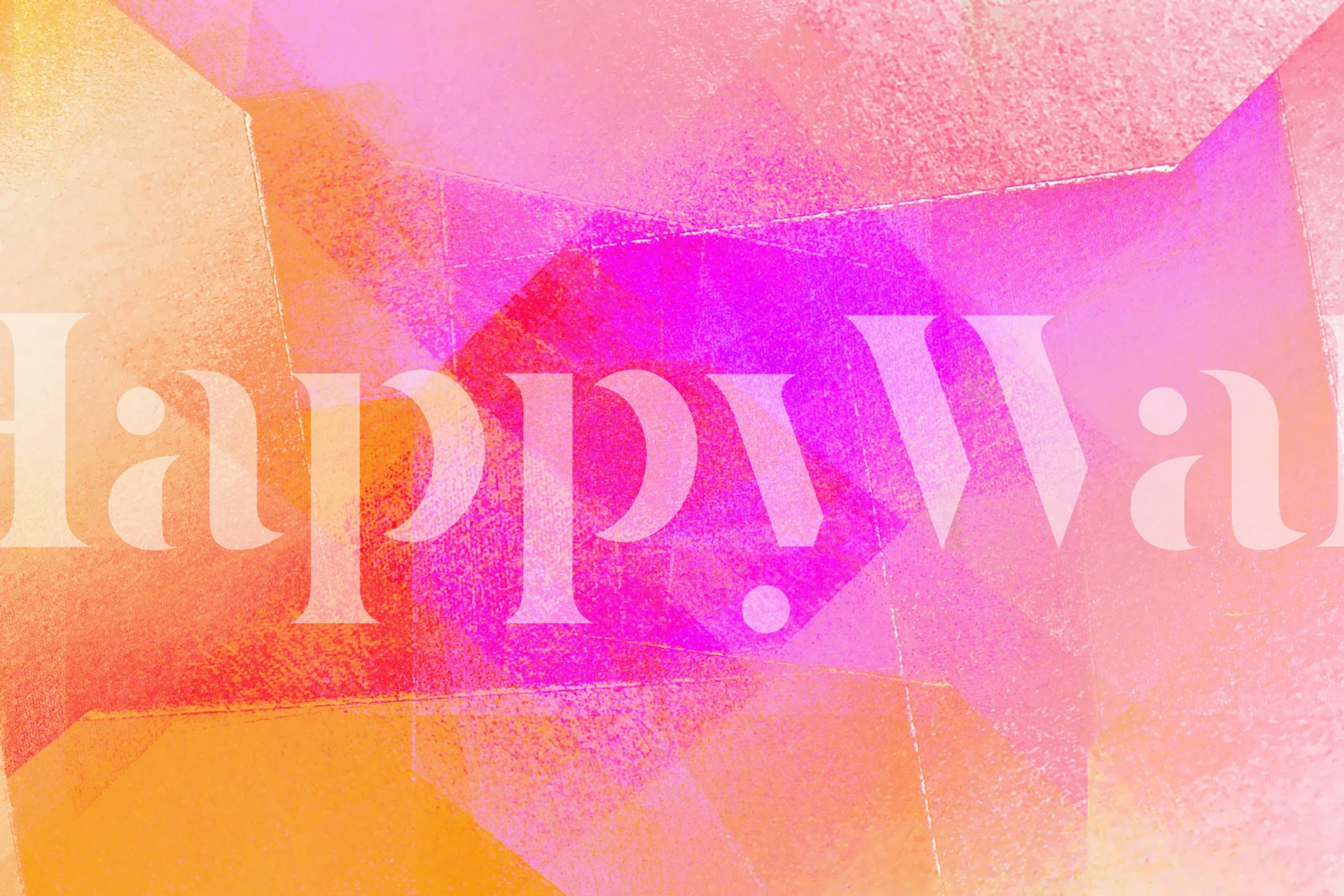 Vibrant Geometric Blaze exposé dans une pièce