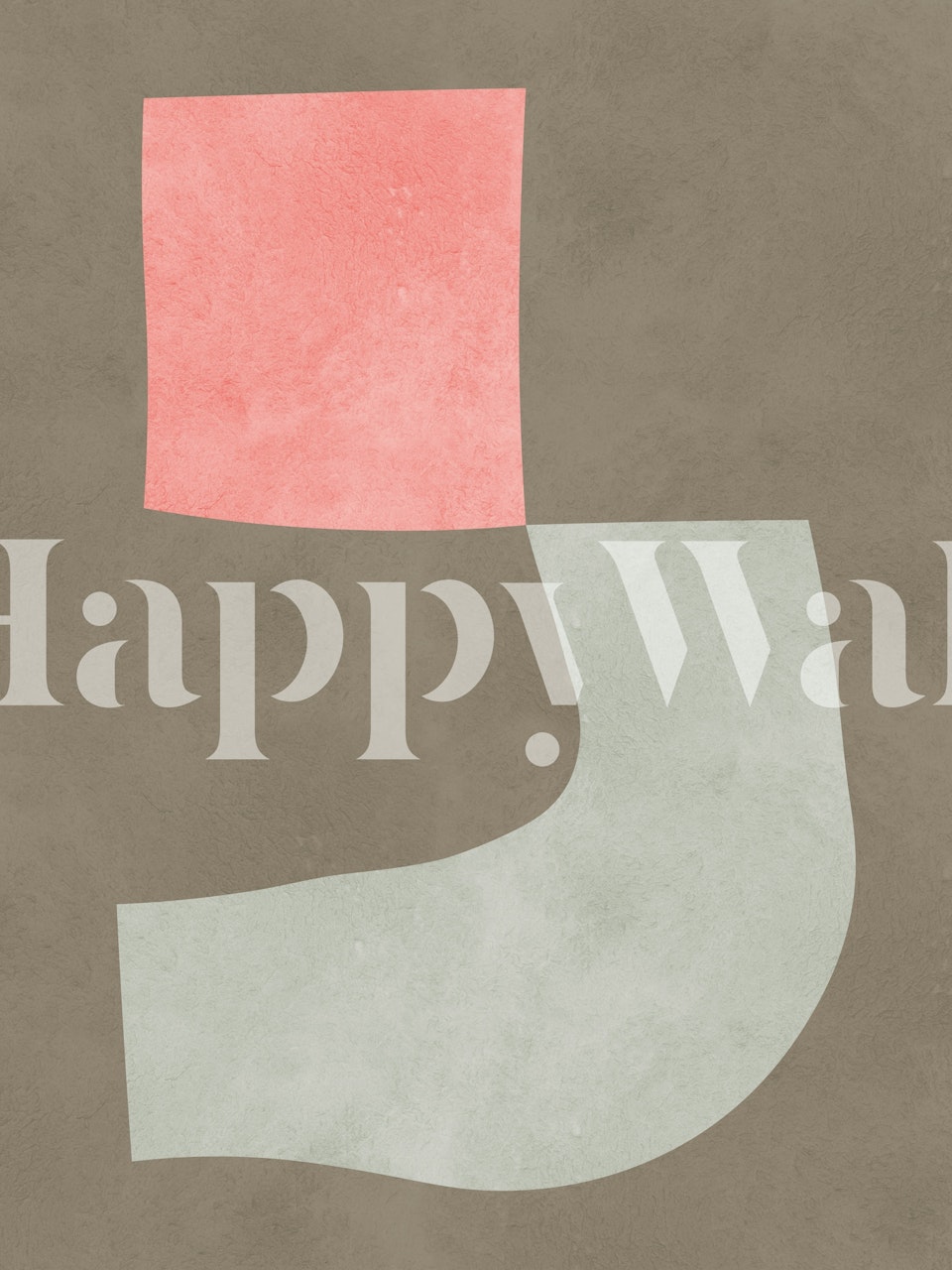 Tapeta Abstract Terracotta Duo v pokoji