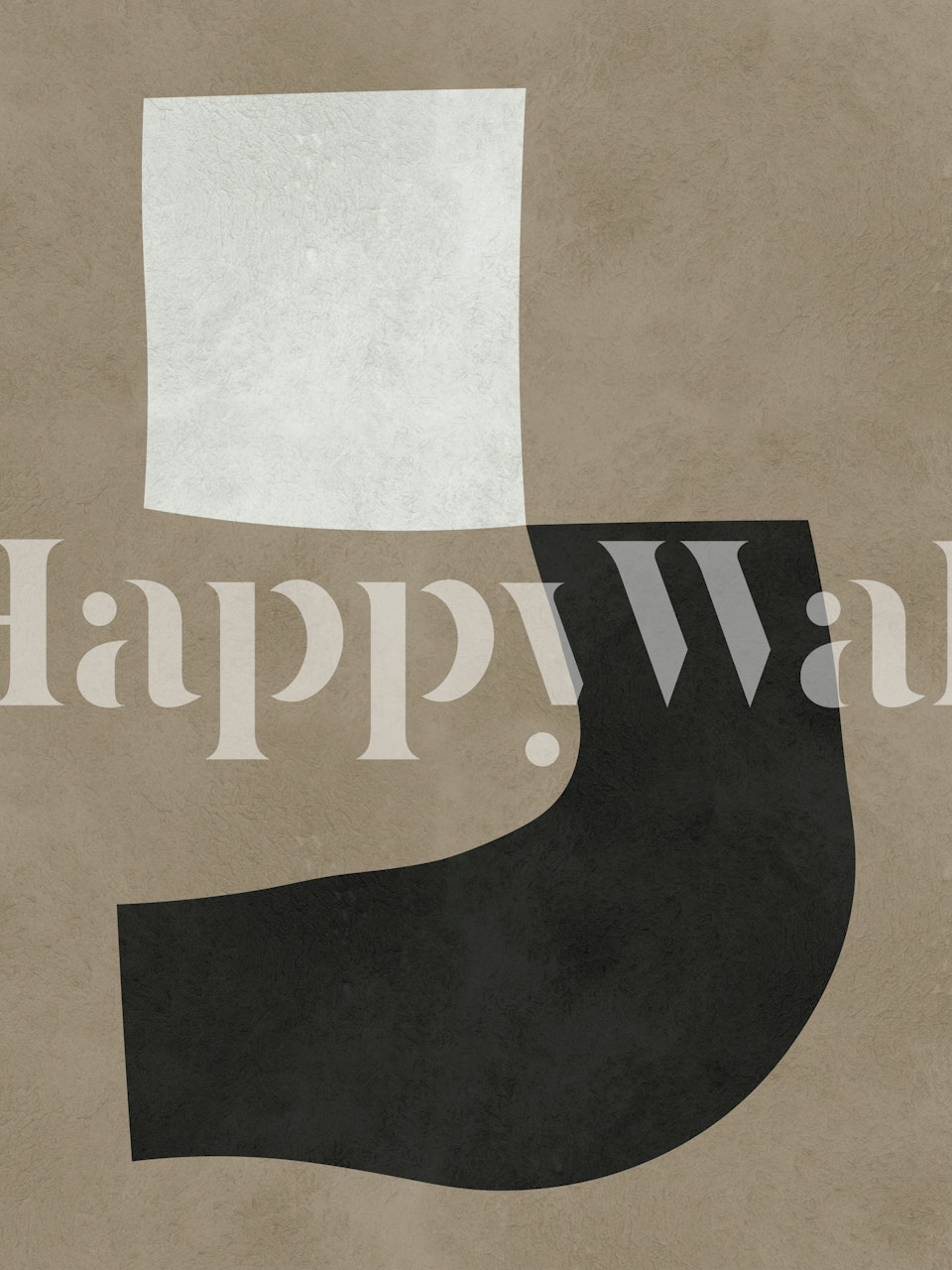 Abstract Shapes Contrast wallpaper in a room