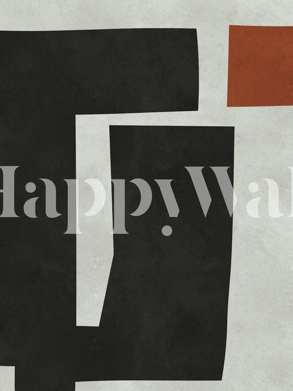 Modern Artistic Blocks behang in een kamer