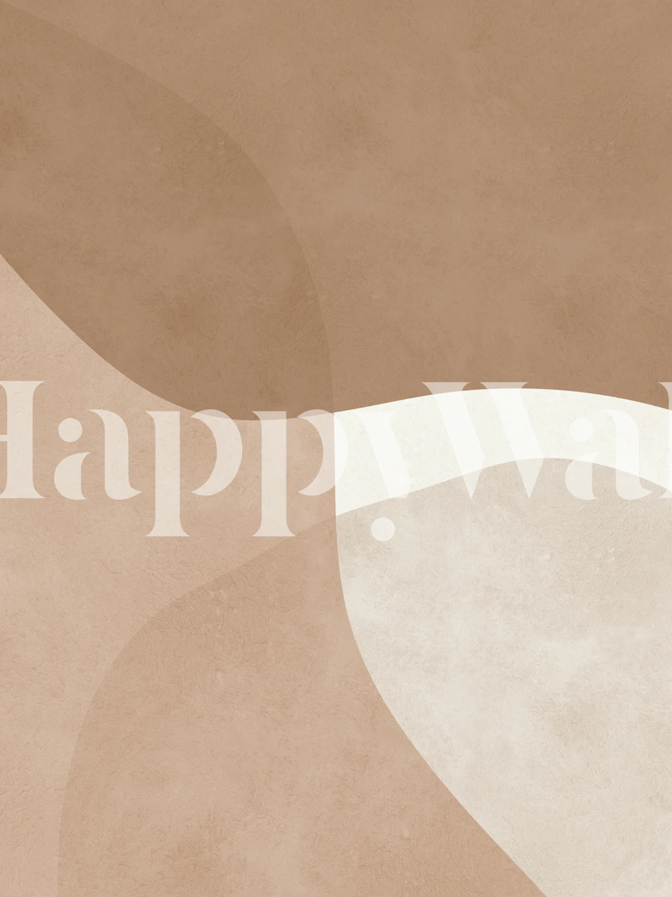 Modern Taupe Curves wallpaper in a room