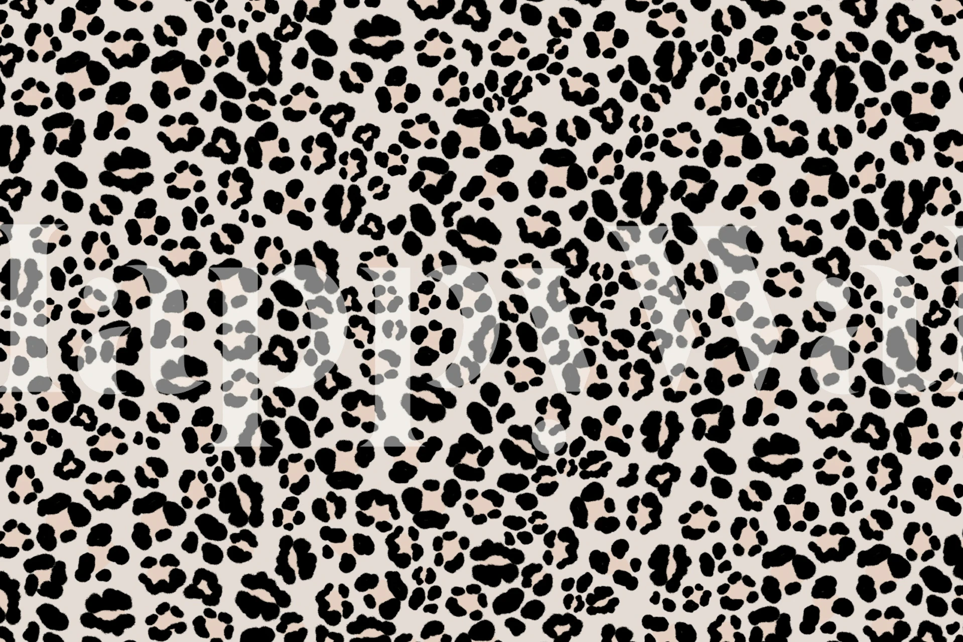 Leopard Print Glam 1 - landscape tapet vist i et rum