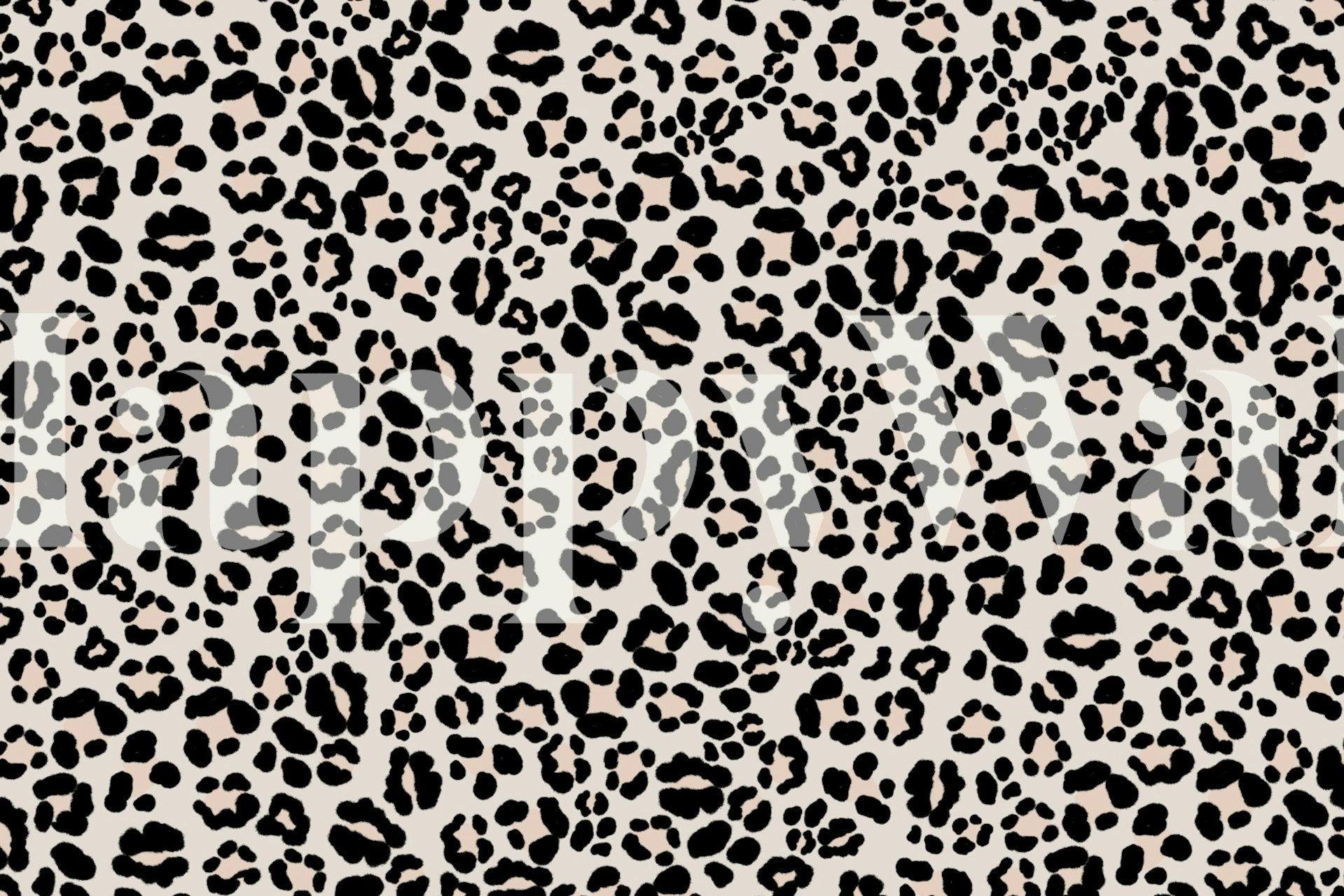 Leopard Print Glam 1 - landscape tapet vist i et rum