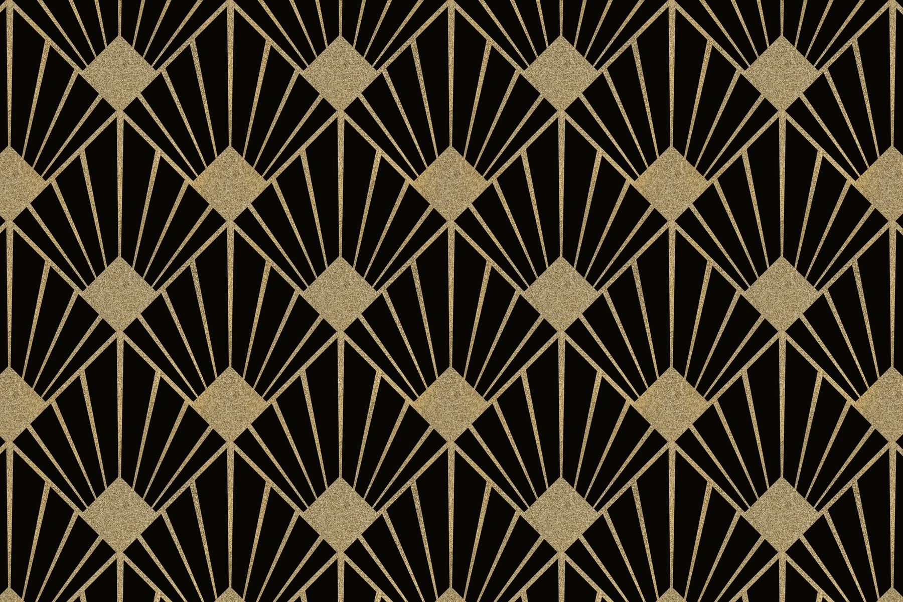 Luxurious Blend of Black and Gold: Art Deco Wallpaper Design | Interior