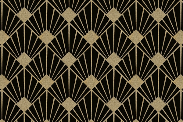 Art Deco Design Gold Black