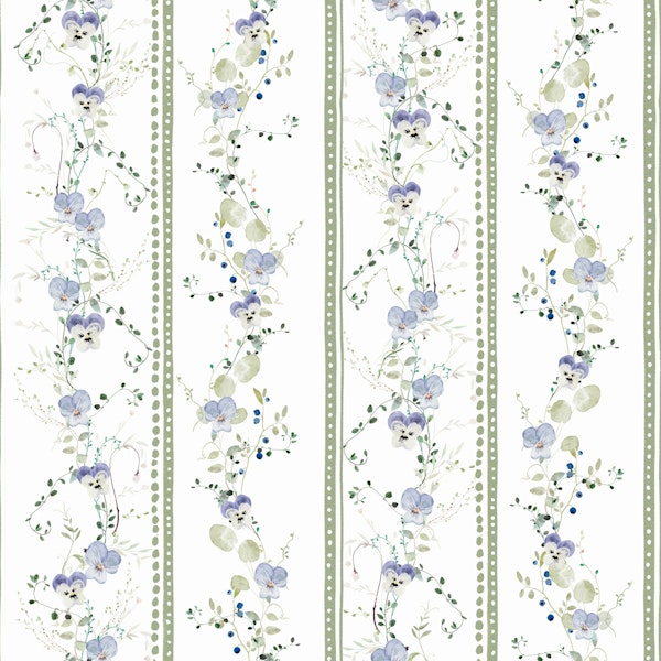 Chic Blossom Stripes Green